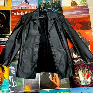 Black Leather Blazer